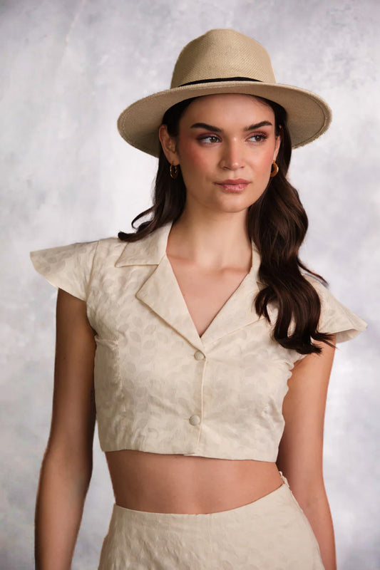 IVORY FLARE TOP