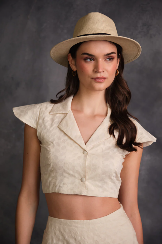 IVORY FLARE TOP