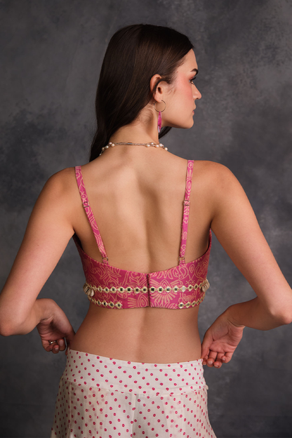 PINK SEASHELL BRALETTE