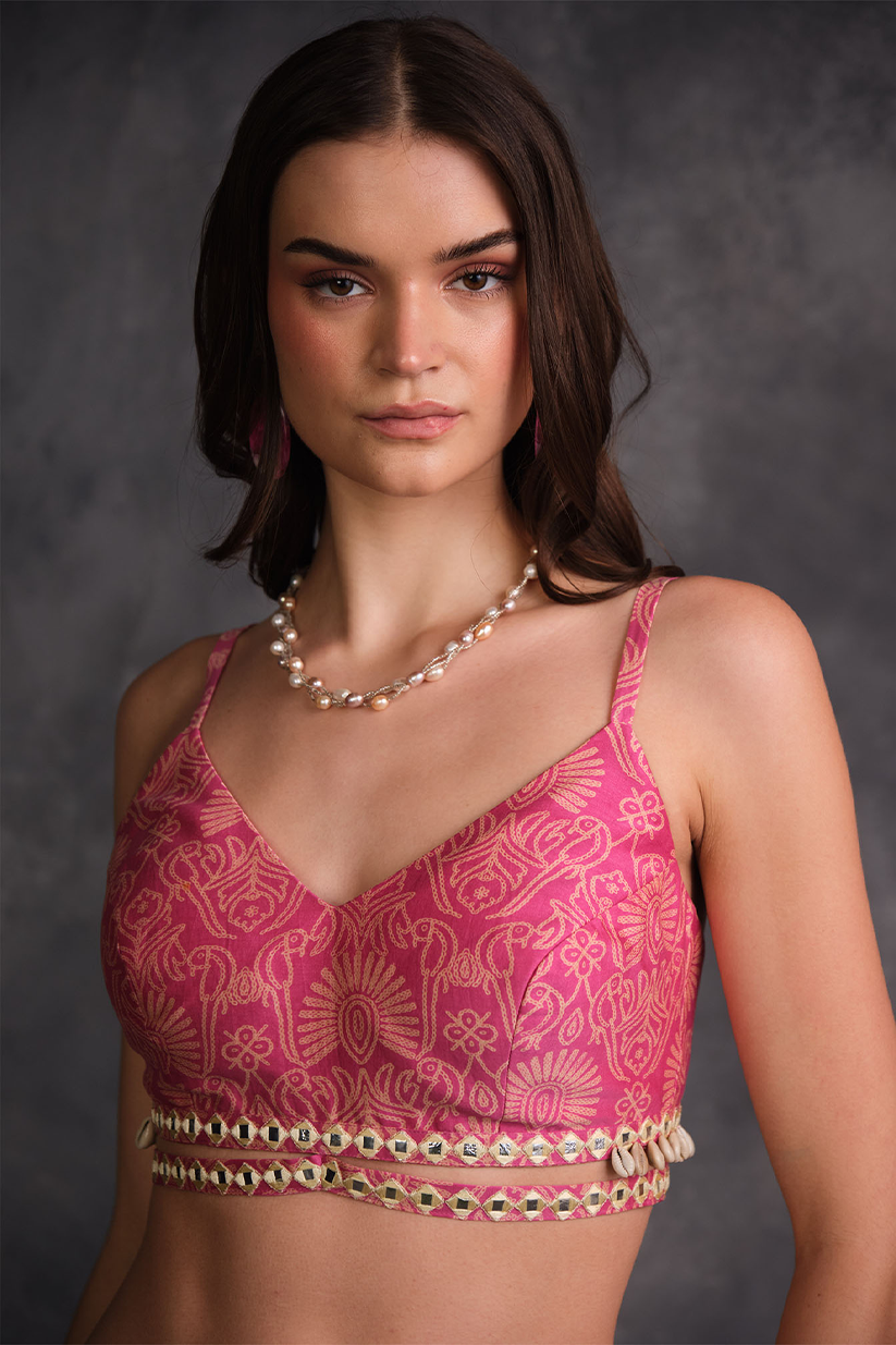 PINK SEASHELL BRALETTE