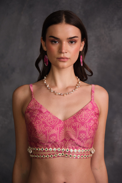 PINK SEASHELL BRALETTE