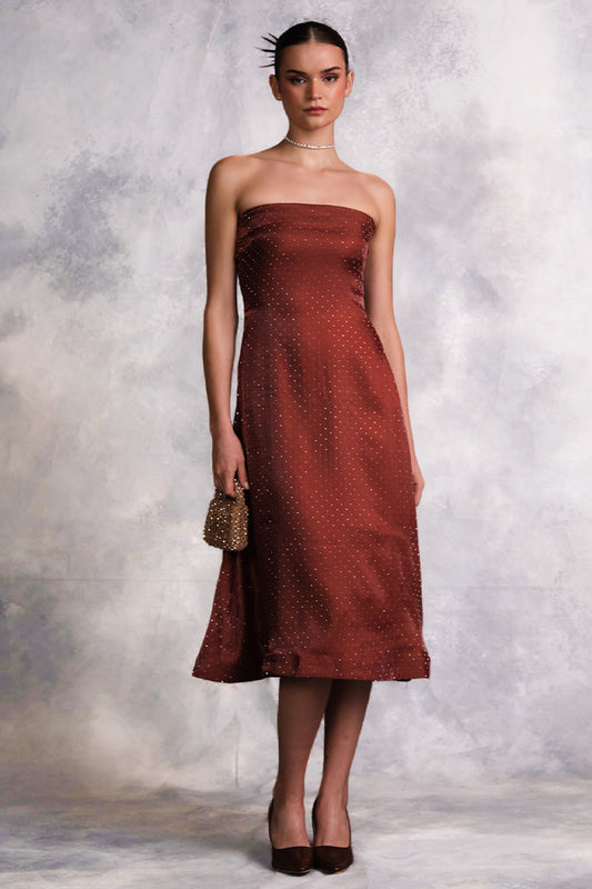 RUST GLOW DRESS